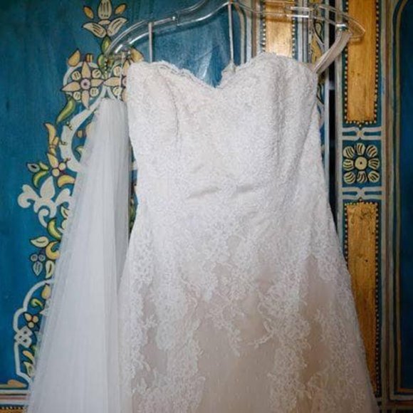 Wedding dress: professionally cleaned + stored - Picture 4 of 10